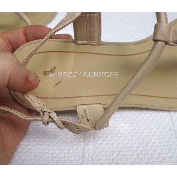 Rebecca Minkoff Nude Grace Studded Sandals - Picture 6 of 7